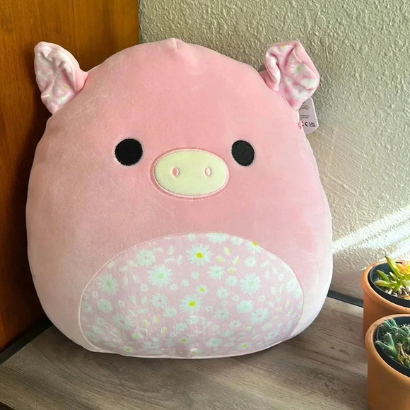🦖🌸 🐷 Squishmallow NWT Peter the Pig Floral Belly 11 inch Easter 2023 🐷 🌸 - Picture 1 of 6